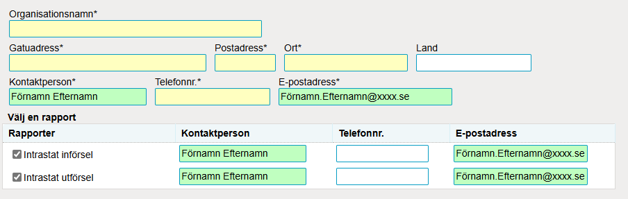 Exempel inloggning Intrastat