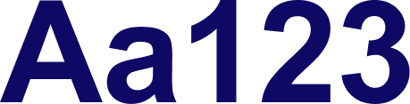 Arial Bold Aa123