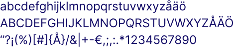 Inter Regular a-ö