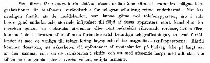 Beskrivning av telefonen 1877