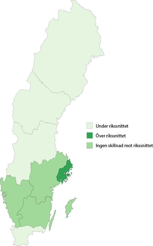 Karta väljarstöd alliansen