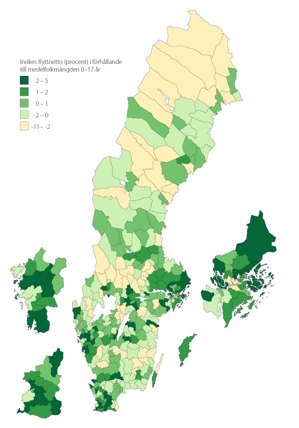 Karta över Sverige